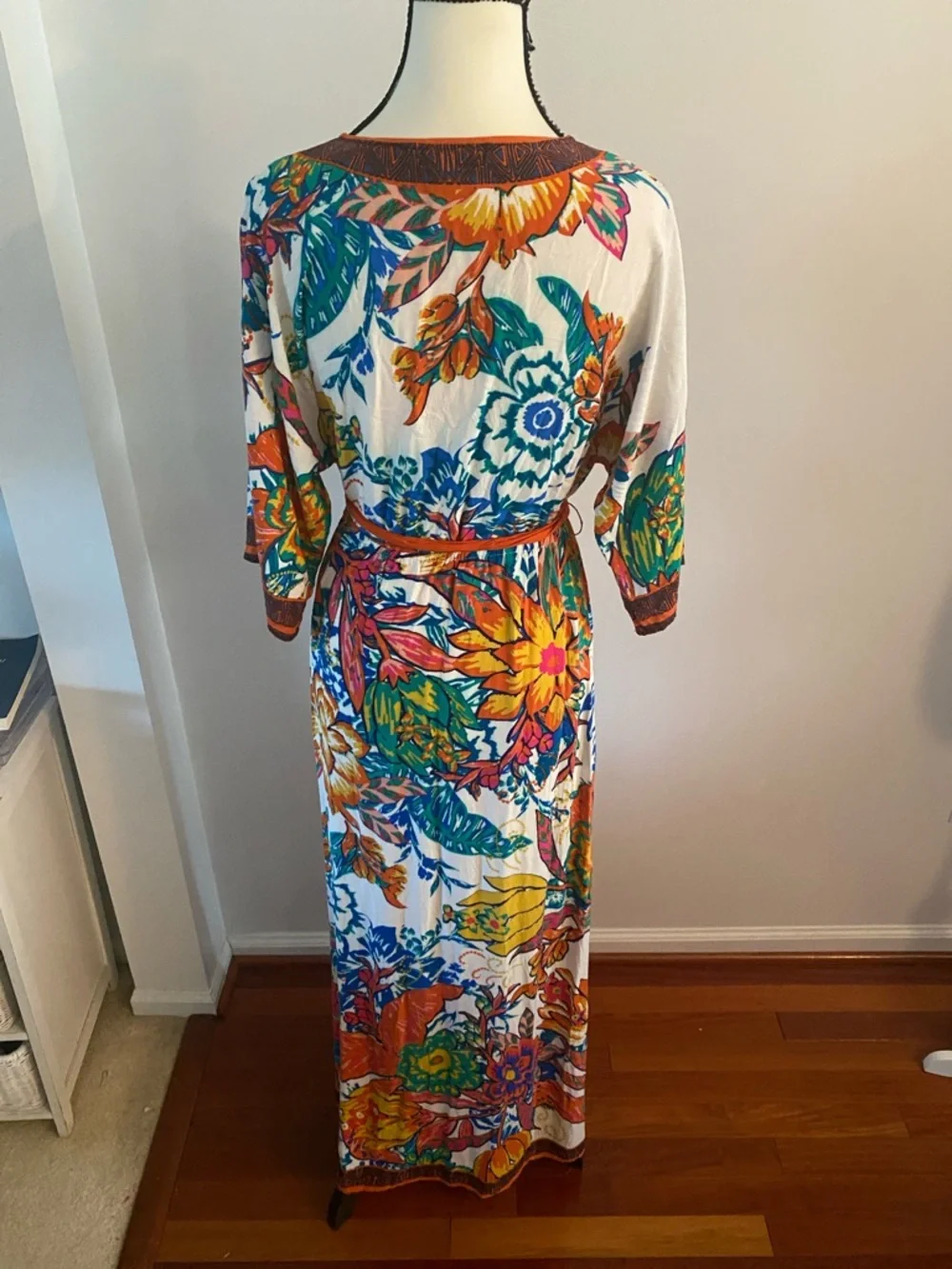 Flying Tomato medium maxi dress elastic waistband and tie - Picture 6 of 7